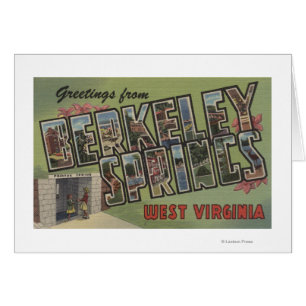 Cartão Grandes cenas da letra - Berkeley Springs, WV