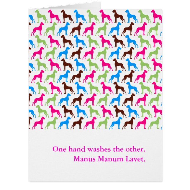 Cartão Grandes dinamarqueses (Frente)