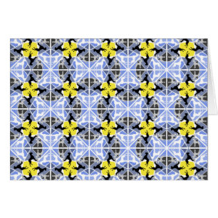 Cartão Grandes dinamarqueses amarelos azuis