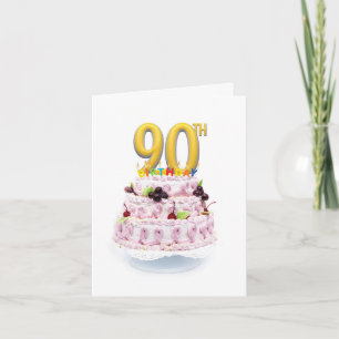Cartão Grandes Etapas do Dia 90 - Aniversário