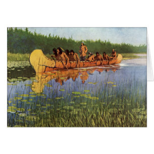 Cartão Grandes Exploradores por Remington, Pioneiros Vint