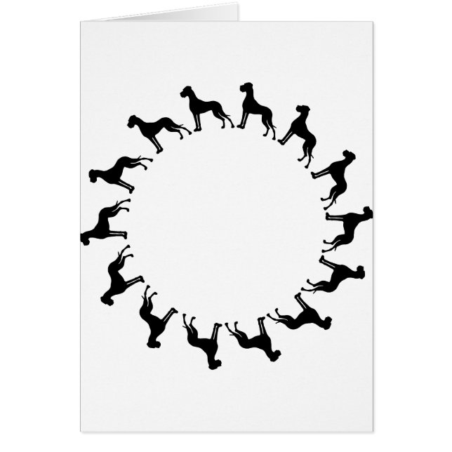 Cartão Grandes imagens de dinamarquês (Frente)