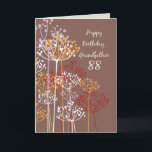 Cartão Grandfather 88th Birthday Brown Wildflowers<br><div class="desc">Make your grandfather’s 88th birthday more special by giving him this beautiful religious birthday card that shares with a religious wishes for him on his special day. Get your copy of this card today!</div>