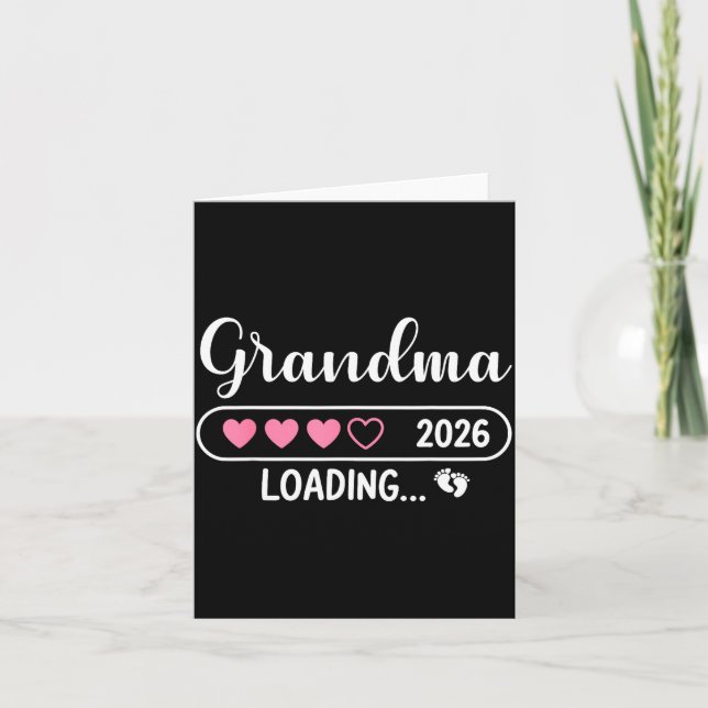 Cartão Grandma 2026 Loading New Grandma Est 2026  (Frente)