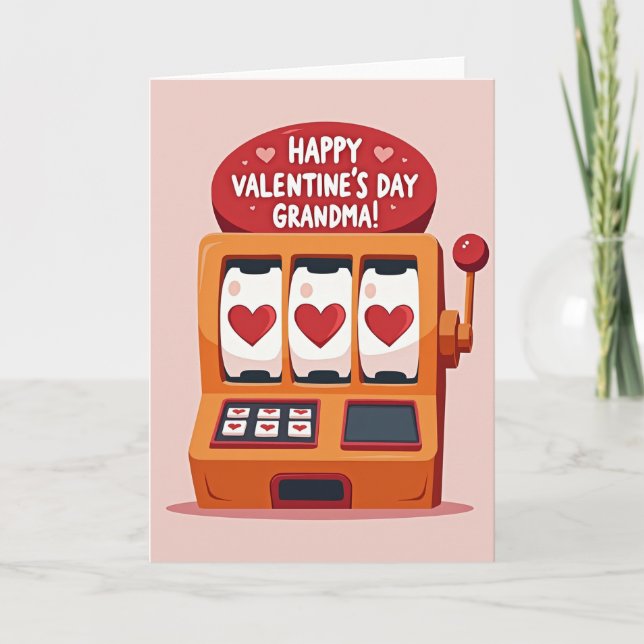 Cartão Grandma Valentine Win Card (Frente)