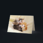 Cartão Grandpa Happy Birthday Trio of Kittens<br><div class="desc">This card featuring three adorable kittens is perfect for Grandpa's birthday.  See other Fuzzyball cards for age-specific birthdays and birthday cards for other family members. "Dearest Granddaughter,  Hope you have a purr-fectly meow-velous birthday! Hugs and kisses!"</div>