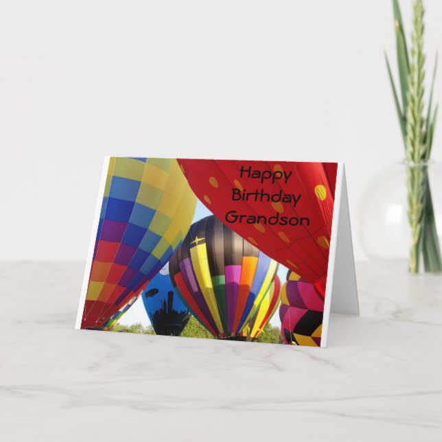 CARTÃO **GRANDSON** ALCANCE PARA O CÉU / FELIZ ANIVERSÁRI (Frente)