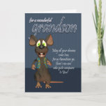 Cartão Grandson Birthday Card - With Funky Mouse<br><div class="desc">Grandson Birthday Card - With Funky Mouse</div>