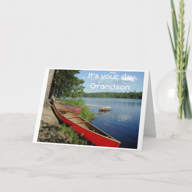 CARTÃO *GRANDSON* ESPERO QUE SEU ANIVERSÁRIO SEJA UM CART (Frente)