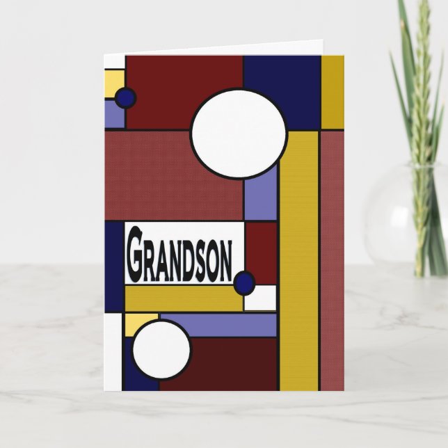 Cartão Grandson - Happy Father's Day! (Frente)