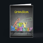 CARTÃO **GRANDSON** O ESCREVENDO ESTÁ NO ANIVERSÁRIO DA P<br><div class="desc">DIGA A VOCÊ ***GRANDSON** O QUANTO VOCÊ DESEJA A ELE OBRIGADOS DE ANIVERSÁRIO "MUITO FELIZ" PARA PARAR POR UM DOS MEUS 8 ARMAZENAMENTOS!</div>