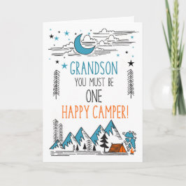 Cartão Grandson Summer Camp One Happy Camper