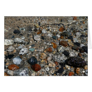 Cartão Granite Pebbles no lago Tenaya em Yosemite