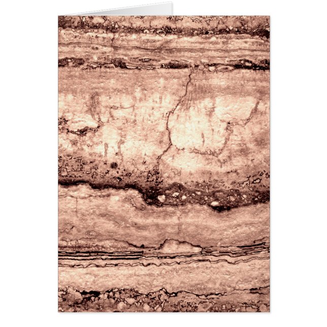 Cartão Granito laranja moderno e castanho-bege (Frente)