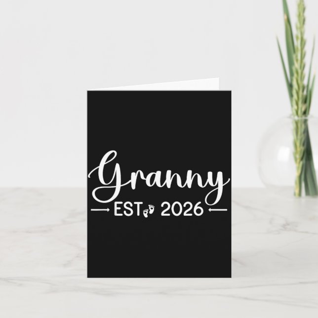 Cartão Granny Est 2026 New Matching Mother To Be 2026  (Frente)