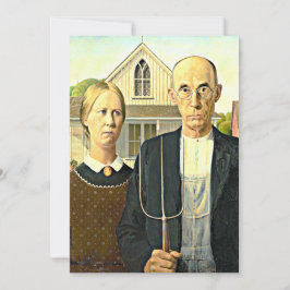 Cartão Grant Wood - American Gothic,