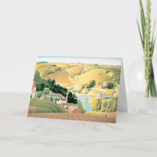 Cartão Grant Wood - Stone City, Iowa