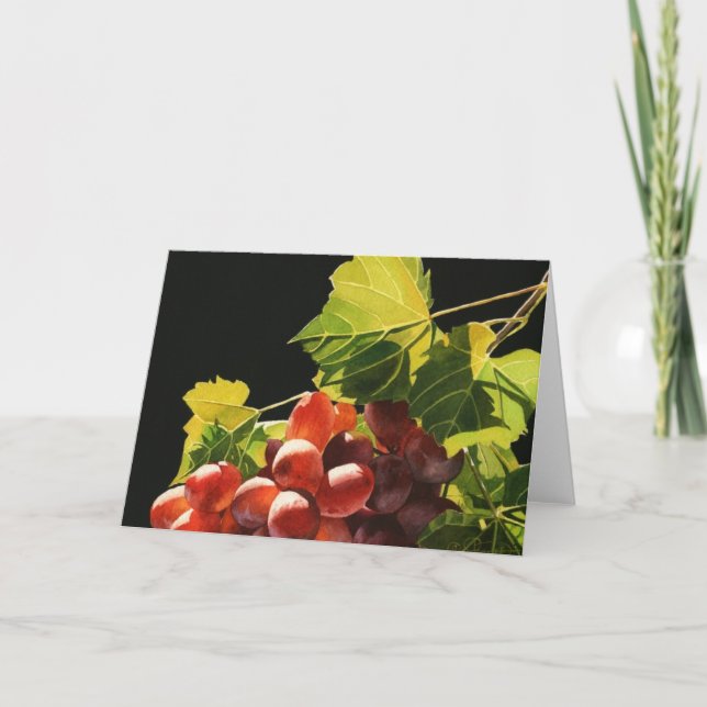 Cartão Grape Harvest Greeting Card (Frente)