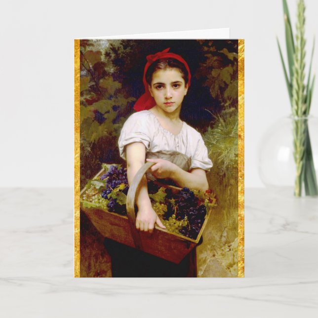 Cartão Grape Harvester Birthday (Frente)