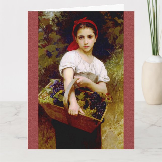 Cartão Grape Harvester Birthday (Frente)