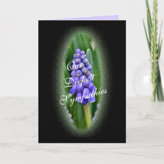 Cartão Grape Hyacinth 388 no Blk- personalize qualquer oc