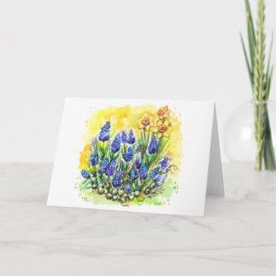 Cartão Grape Hyacinth Garden