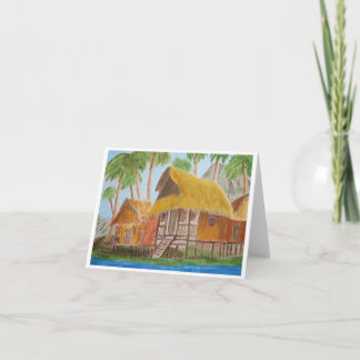 Cartão Grass Huts