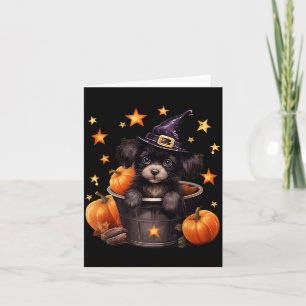 Cartão Grática Única de Mãe de Cachorro no Halloween Feit