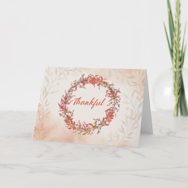 Cartão Gratidão aos Doadores no Dia de Ação de Graças com (Frente)