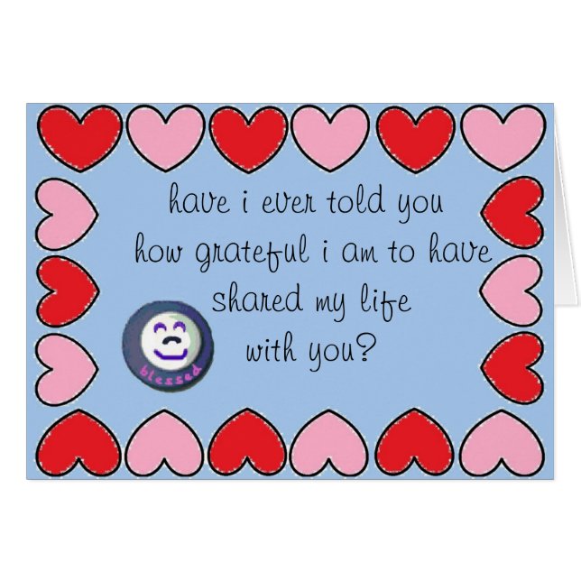 Cartão grato ..... pelo peacewillow (Frente Horizontal)