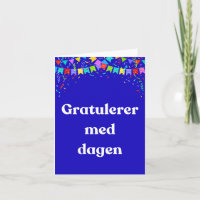 Gratulerer med dagen, Norueguês Parabéns