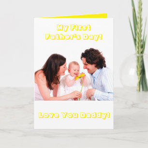 Cartão Gravação de Dia de os pais de 1rua...cartão com fo