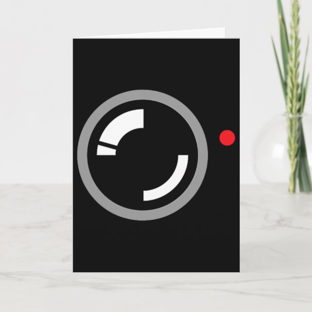 Cartão Gravação de Vídeo Secreto Engraçado Cameraman Hall (Frente)