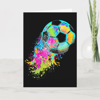 Cartão Gravata Colorida Tie Dye Futebol Ll 