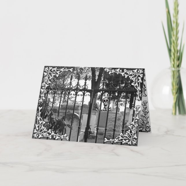 Cartão Graveyard Greetings! - Greeting Card #4 (Frente)