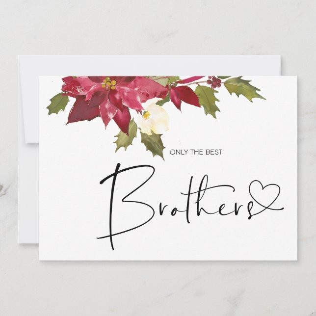 Cartão Grávida Fofa Revelação Irmão Novo Bebê Natal (Frente)