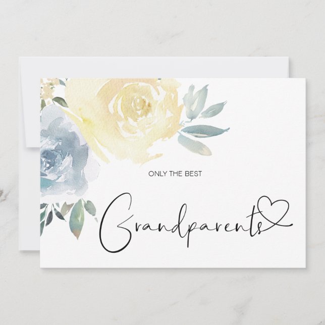 Cartão Gravidez Excelente Avós Novo Bebê (Frente)