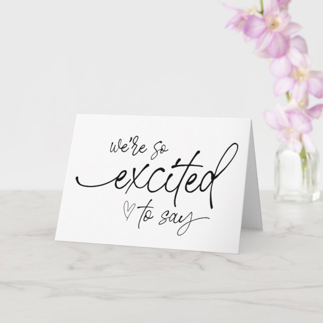 Cartão Gravidez Novo Raio de Bebê para Família e Amigos C (Orquídea)