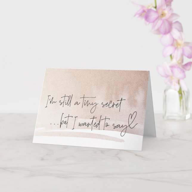 Cartão Gravidez Novo Raio de Bebê para Família e Amigos C (Orquídea)