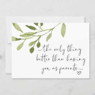 Cartão Gravidez Revelação de Pais Estou grávida