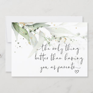 Cartão Gravidez Revelem Avós que estamos tendo um bebê