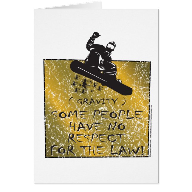 Cartão Gravity-Snowboarder (Frente)