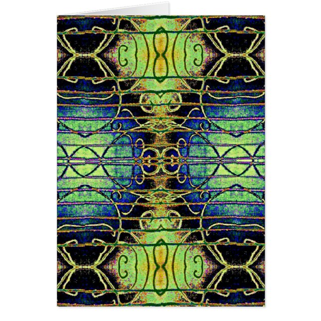 Cartão Gravura a água-forte dourada (Frente)