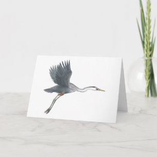 Cartão Great Blue Heron Taking Off Card