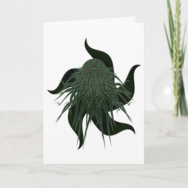 Cartão Great Cthulhu Customisable Greeting Card (Frente)