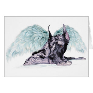 Cartão Great Dane Angel Merle