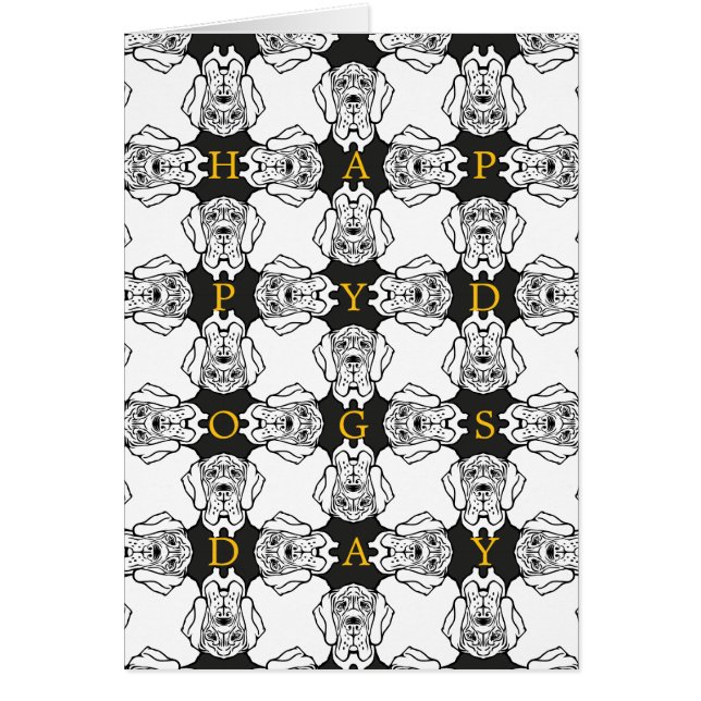 Cartão Great Dane Birthday  (Frente)