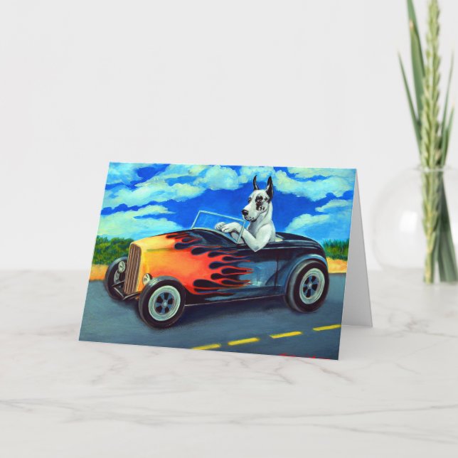Cartão Great Dane Harl Greeting Cards (Frente)