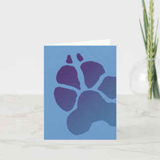Cartão Great Dane Paw Print Greeting Card