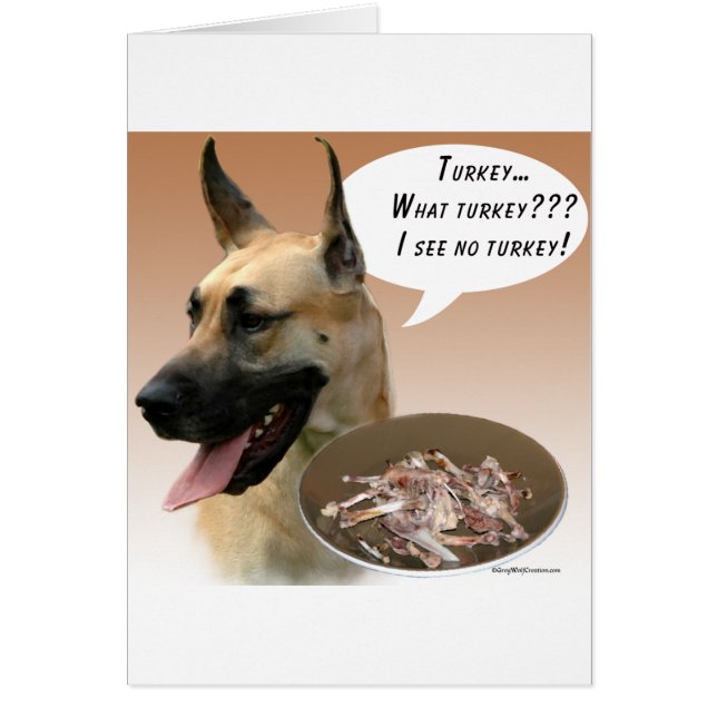 Cartão Great Dane Turquia (Frente)